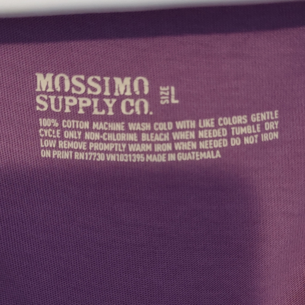 Mossimo Purple V-Neck Women's Tee - Picture 3 of 4
